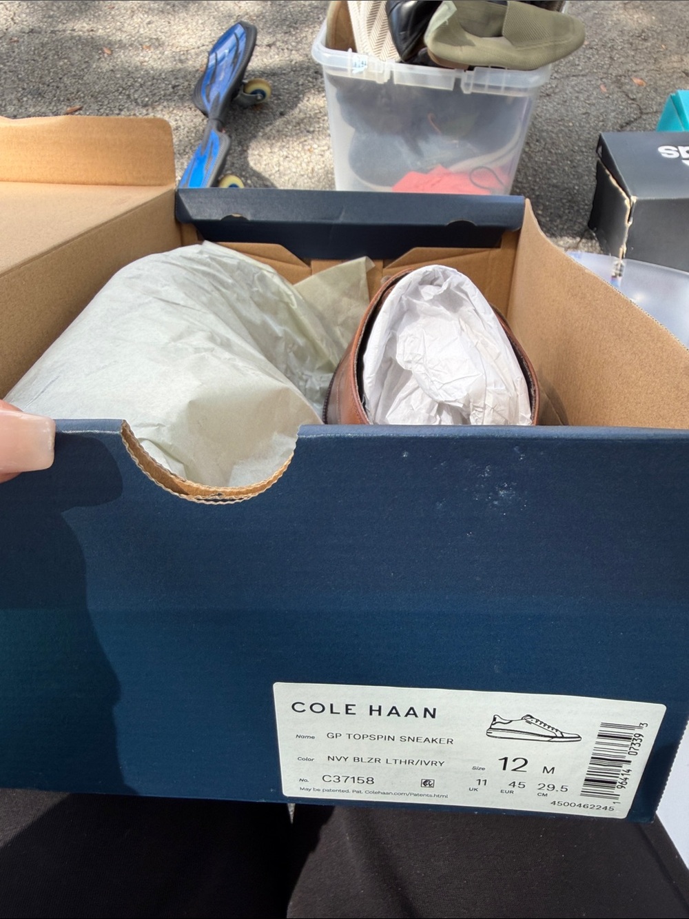 Cole Haan Navy & Brown Topspin Sneakers